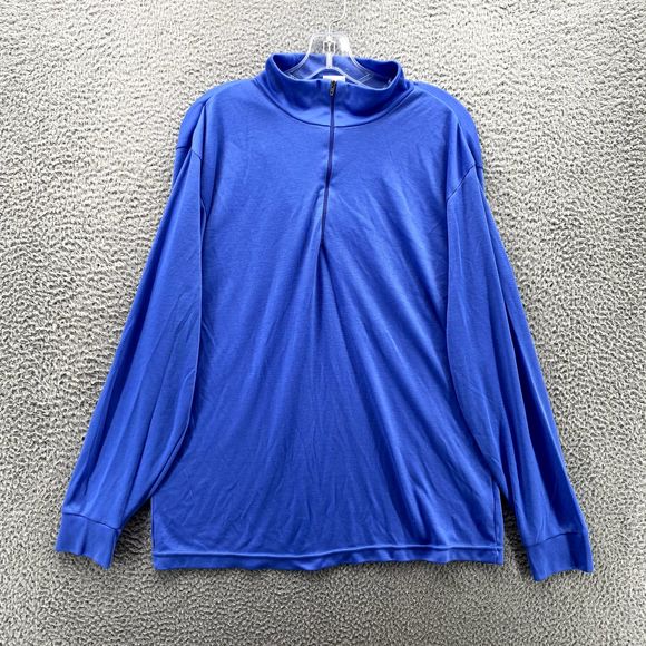 Vintage Patagonia Sweater Adult XL Blue Capilene 1/4 Zip Made in USA Casual Mens - Picture 1 of 9